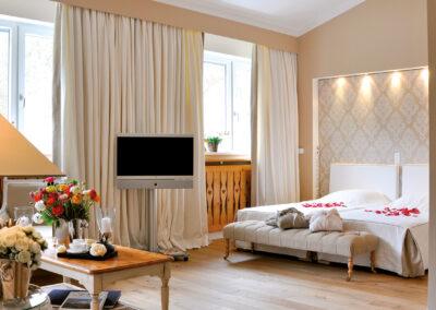 Schlafzimmer der Suite Bayern